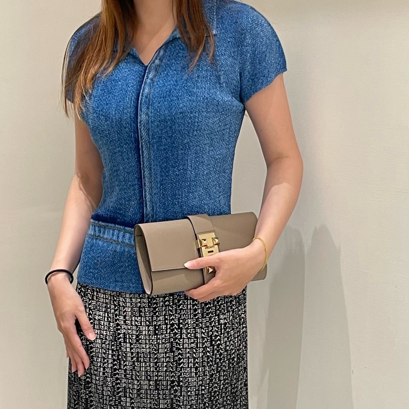 ▪️富貴選物FUGUEI▪️PP三宅一生  藍色  丹寧印刷短袖上衣-0