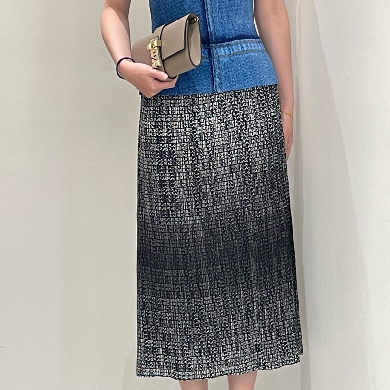 ▪️富貴選物FUGUEI▪️PP 三宅一生 灰色漸層字樣長裙-0