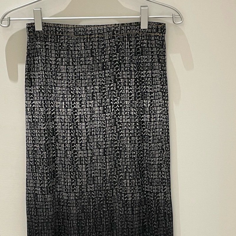 ▪️富貴選物FUGUEI▪️PP 三宅一生 灰色漸層字樣長裙-2