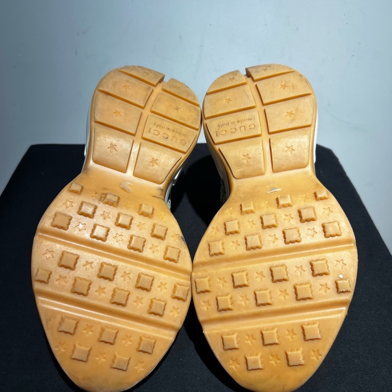 98新古馳/Gucci  Rhyton 帆布老爹鞋 女款 35碼  🈚附件-6