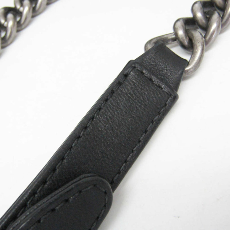 香奈兒 Boy Chanel 鏈條單肩包 女士真皮單肩包 黑色-13