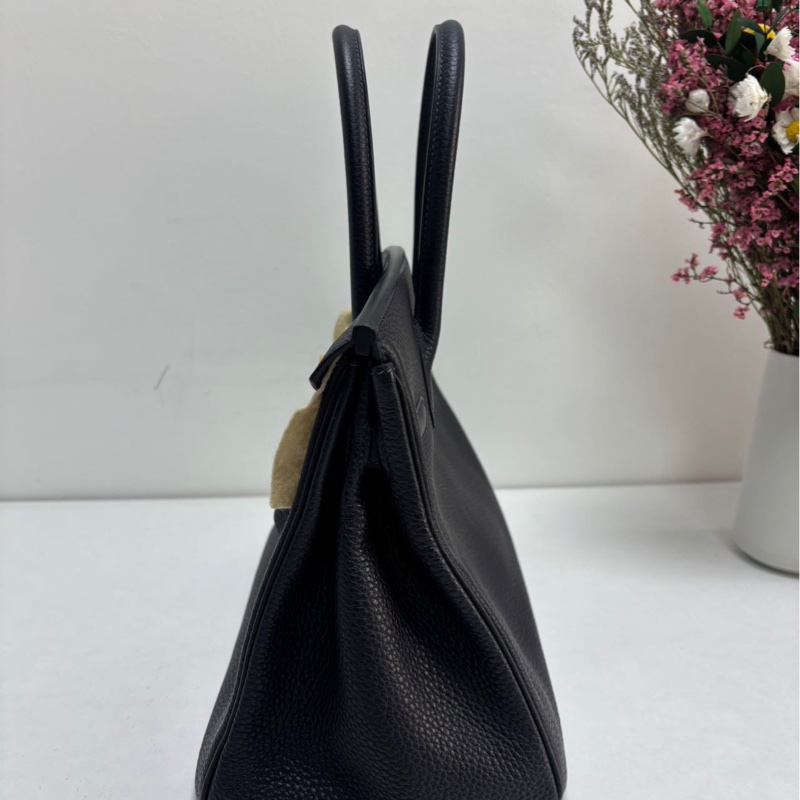 Hermes Birkin30 午夜藍 Togo皮 |金扣|U刻 經典永不過時，低調又顯貴氣、-3