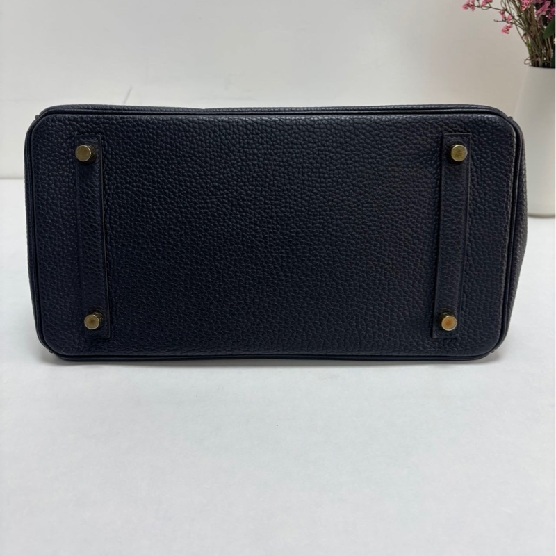 Hermes Birkin30 午夜藍 Togo皮 |金扣|U刻 經典永不過時，低調又顯貴氣、-4