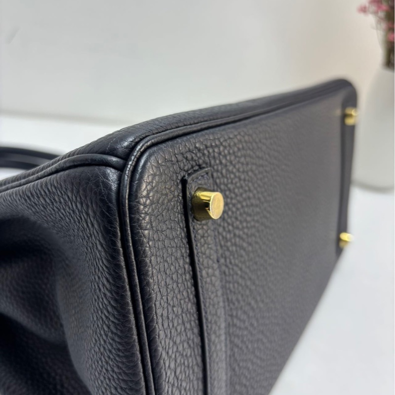 Hermes Birkin30 午夜藍 Togo皮 |金扣|U刻 經典永不過時，低調又顯貴氣、-5