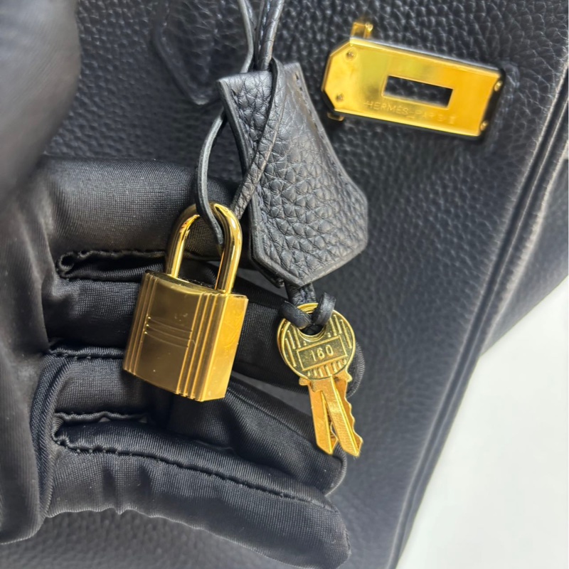 Hermes Birkin30 午夜藍 Togo皮 |金扣|U刻 經典永不過時，低調又顯貴氣、-6