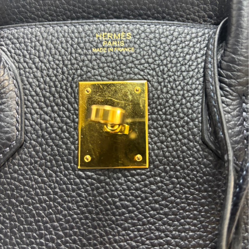 Hermes Birkin30 午夜藍 Togo皮 |金扣|U刻 經典永不過時，低調又顯貴氣、-7