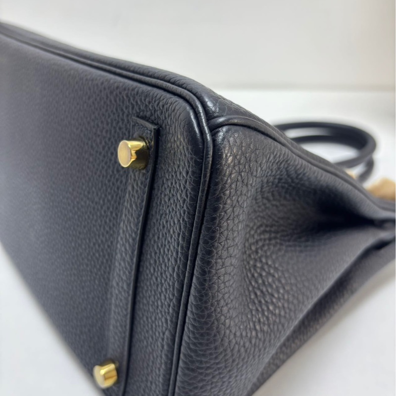 Hermes Birkin30 午夜藍 Togo皮 |金扣|U刻 經典永不過時，低調又顯貴氣、-9