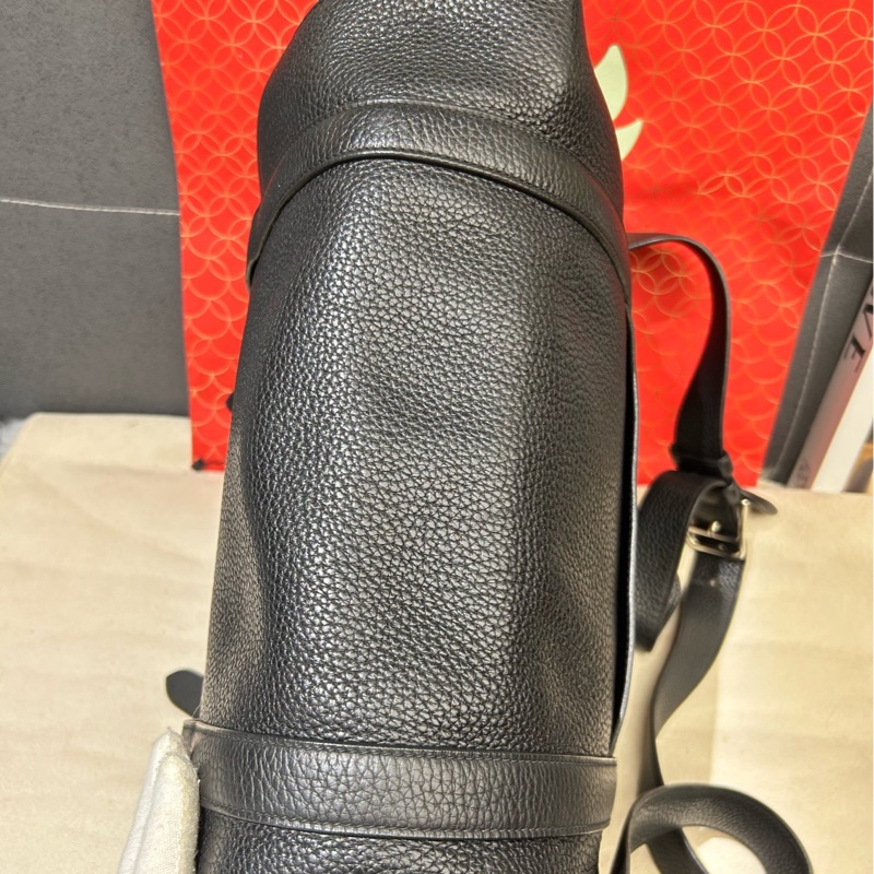 Hermes愛馬仕男士雙扣郵差包斜挎包  框Q刻 尺寸38×29，togo皮🈚附件-5