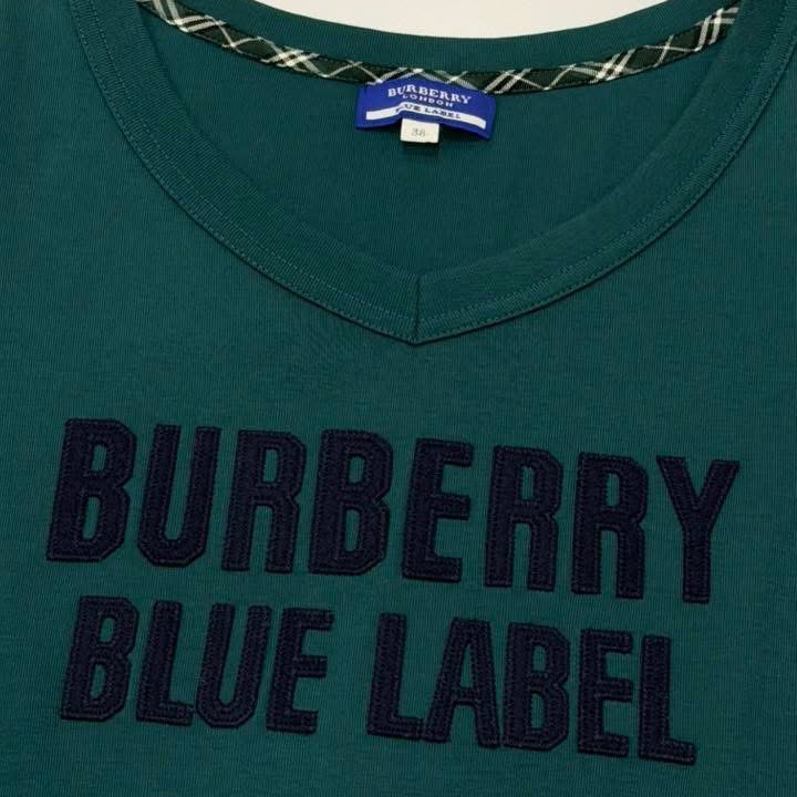 BURBERRY 藍標 字母七分袖長版傘狀上衣-4