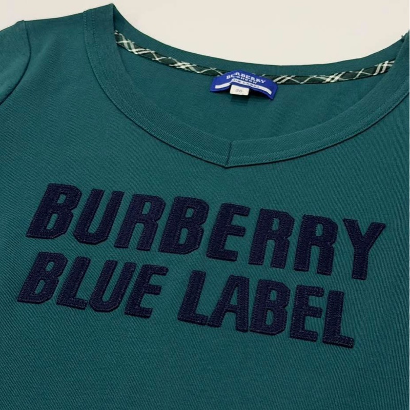 BURBERRY 藍標 字母七分袖長版傘狀上衣-5