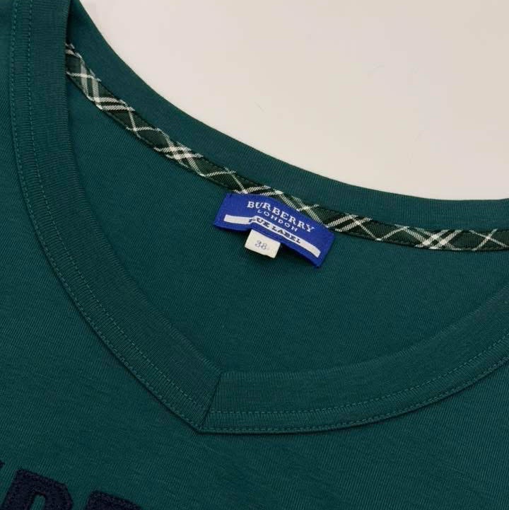 BURBERRY 藍標 字母七分袖長版傘狀上衣-8