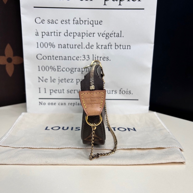 LV路易威登！經典老花mini小麻將包手提包-2