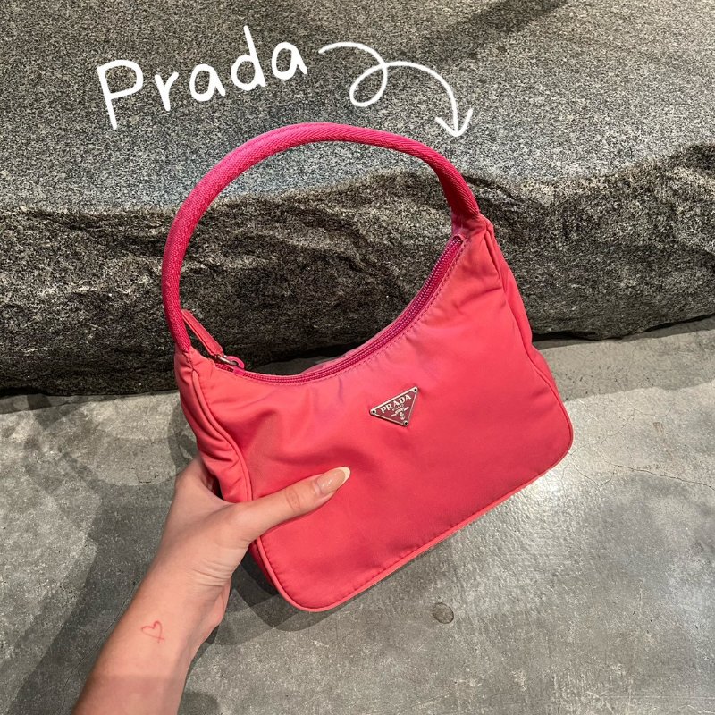 🏷Prada hobo(桃粉色)-0