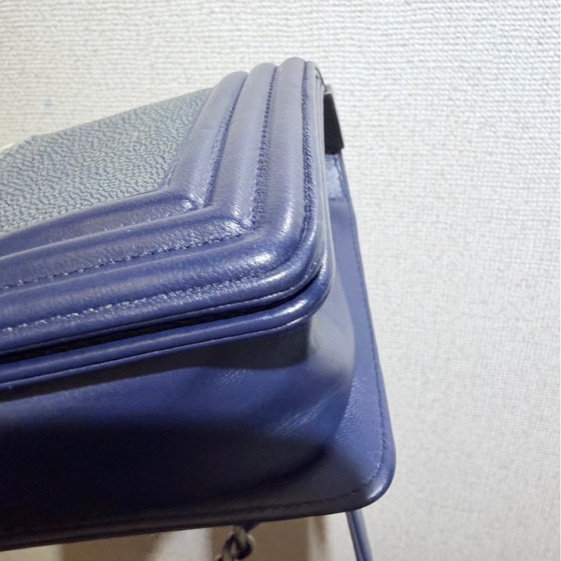 全新全配❤️ 香奈兒 #霧霾藍 #珍珠魚皮 #leboy20 #小號-7