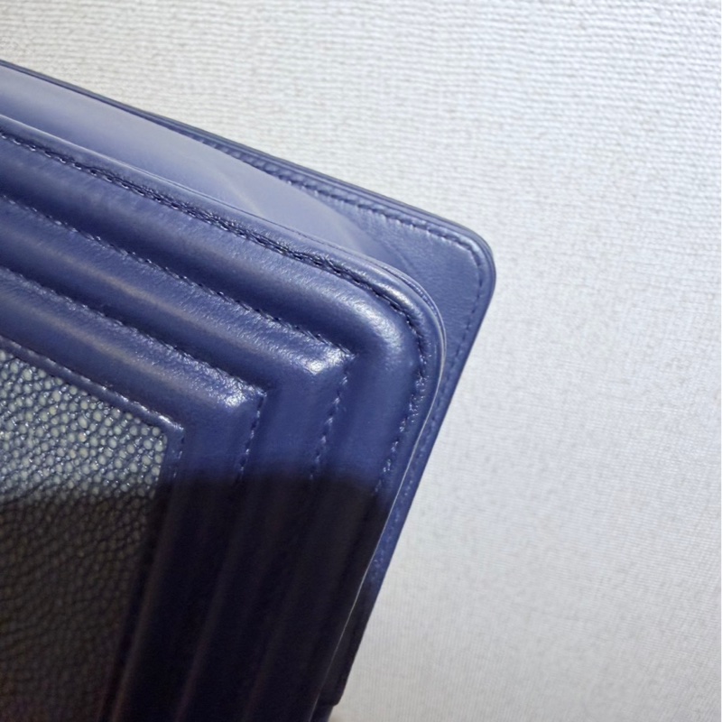 全新全配❤️ 香奈兒 #霧霾藍 #珍珠魚皮 #leboy20 #小號-9