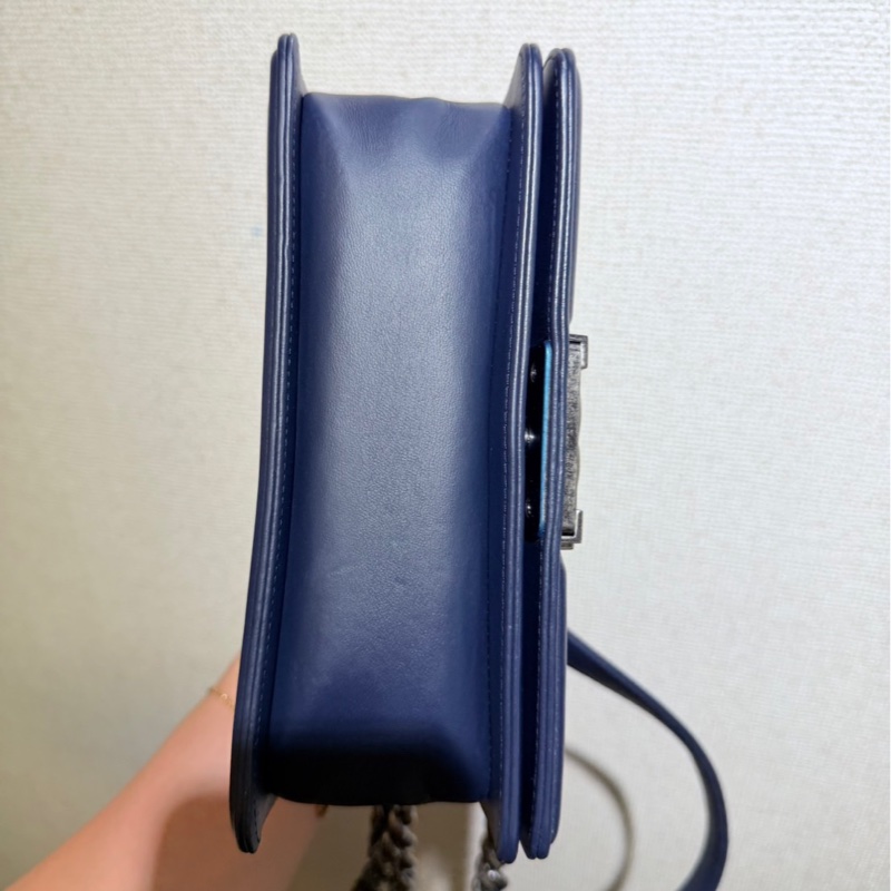 全新全配❤️ 香奈兒 #霧霾藍 #珍珠魚皮 #leboy20 #小號-10