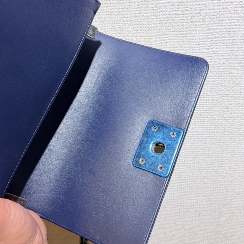 全新全配❤️ 香奈兒 #霧霾藍 #珍珠魚皮 #leboy20 #小號-17