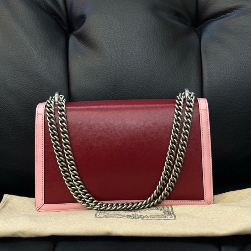 Gucci古驰！Dionysus系列新款拼色珐琅扣中号酒神链条包-1