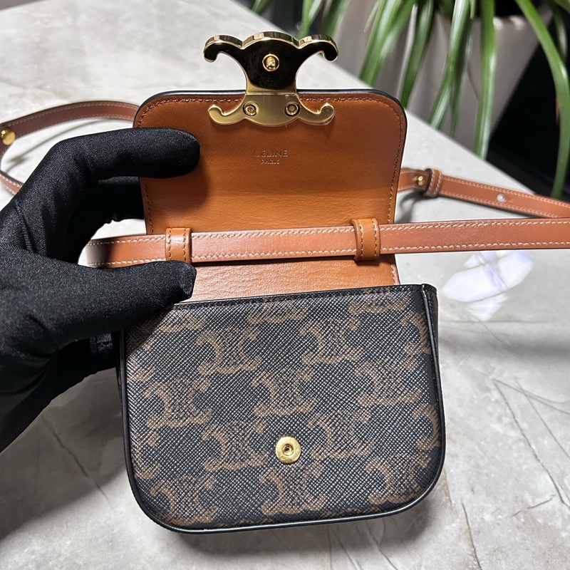 Celine賽琳！mini凱旋門老花豆腐包-4