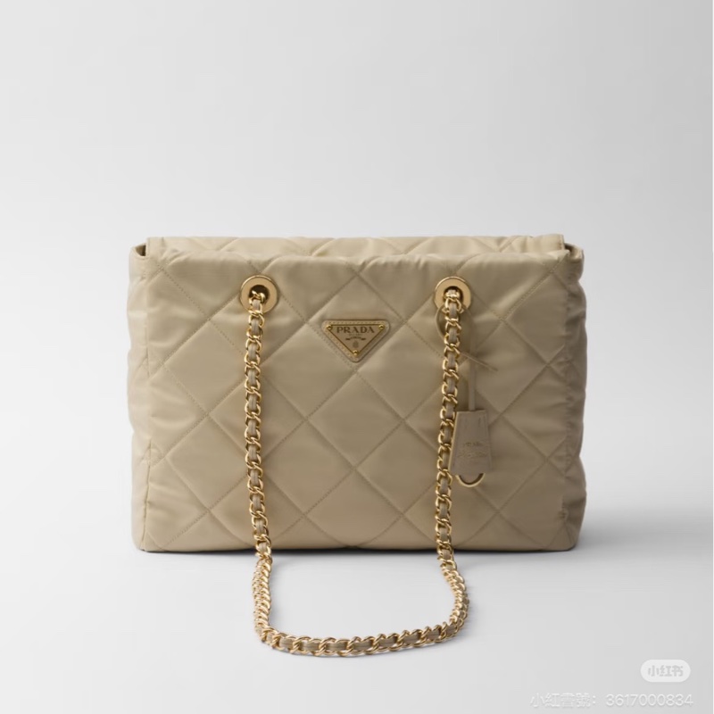 全新🈶2026購證❤️ prada #奶茶色 #降落傘 #新款 #托特包-3