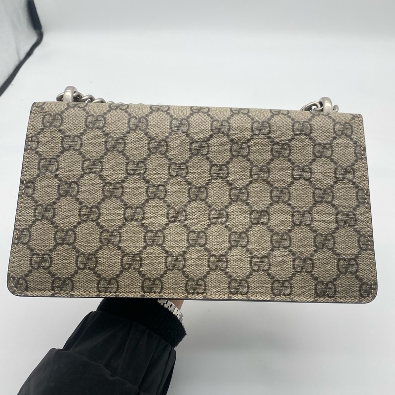 GUCCI古馳新款鑽扣小號 酒神鏈條單肩包 ：25✖️13.5cm🈚附件-1