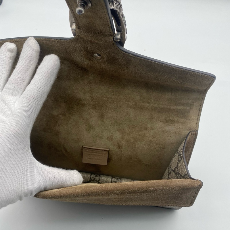 GUCCI古馳新款鑽扣小號 酒神鏈條單肩包 ：25✖️13.5cm🈚附件-2