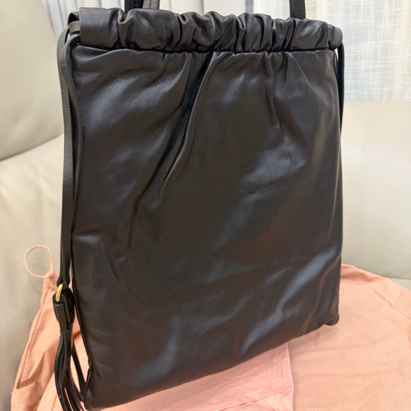 miu miu 托特包 流蘇 小福袋-7