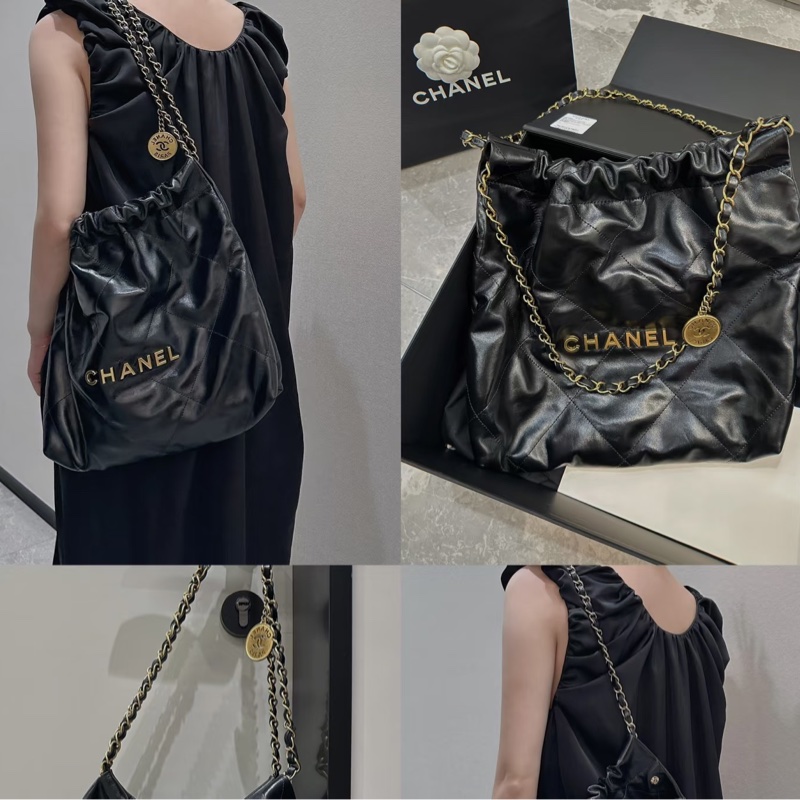 全新全配❤️ 香奈兒 #22bag #小號 #黑色 #金釦-2