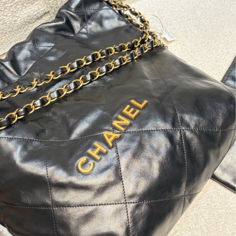 全新全配❤️ 香奈兒 #22bag #小號 #黑色 #金釦-7