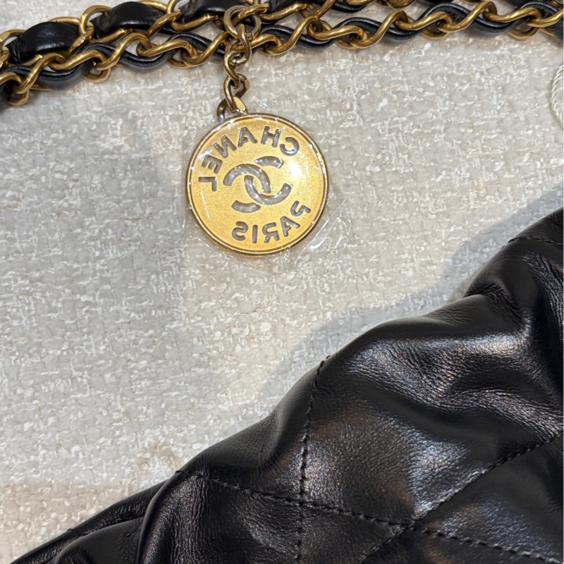 全新全配❤️ 香奈兒 #22bag #小號 #黑色 #金釦-8