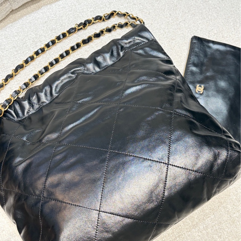 全新全配❤️ 香奈兒 #22bag #小號 #黑色 #金釦-10