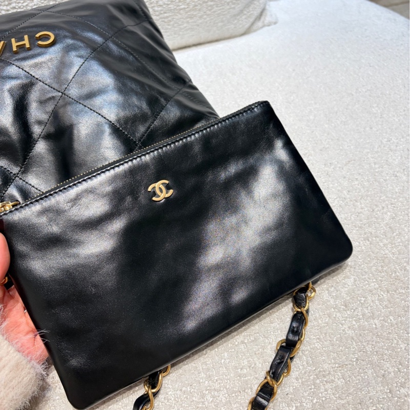 全新全配❤️ 香奈兒 #22bag #小號 #黑色 #金釦-13