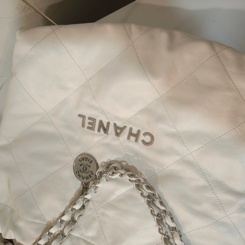閒置全配❤️ 香奈兒 #22bag #小號 #白色 #銀釦-3