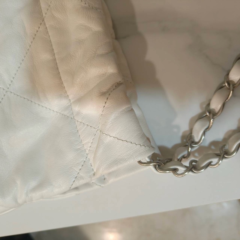 閒置全配❤️ 香奈兒 #22bag #小號 #白色 #銀釦-12