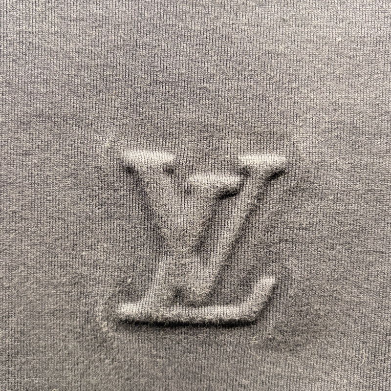 LV路易威登 LOUIS VUITTON 98新浮雕LOGO藏藍色M短袖T恤-2