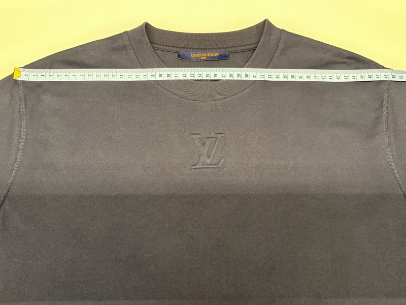 LV路易威登 LOUIS VUITTON 98新浮雕LOGO藏藍色M短袖T恤-10