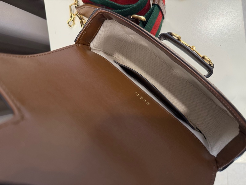 （甜價美包）Gucci古馳 1955mini焦糖馬鞍包-6