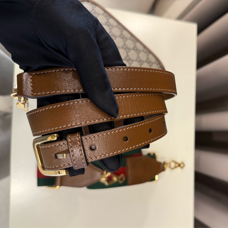 （甜價美包）Gucci古馳 1955mini焦糖馬鞍包-8
