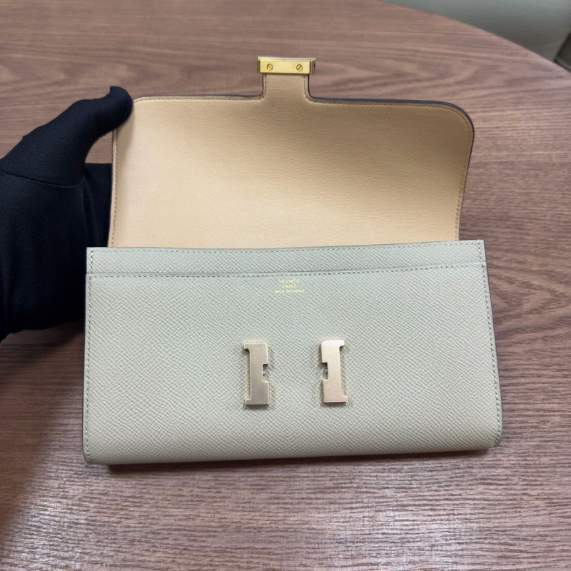 🌈Hermes🧡Constance Wallet長銀包🧡S2風衣灰玫瑰金扣🧡99新🌈Epsom皮🌟constancewallet🌟constance🌟愛馬仕🌟-2