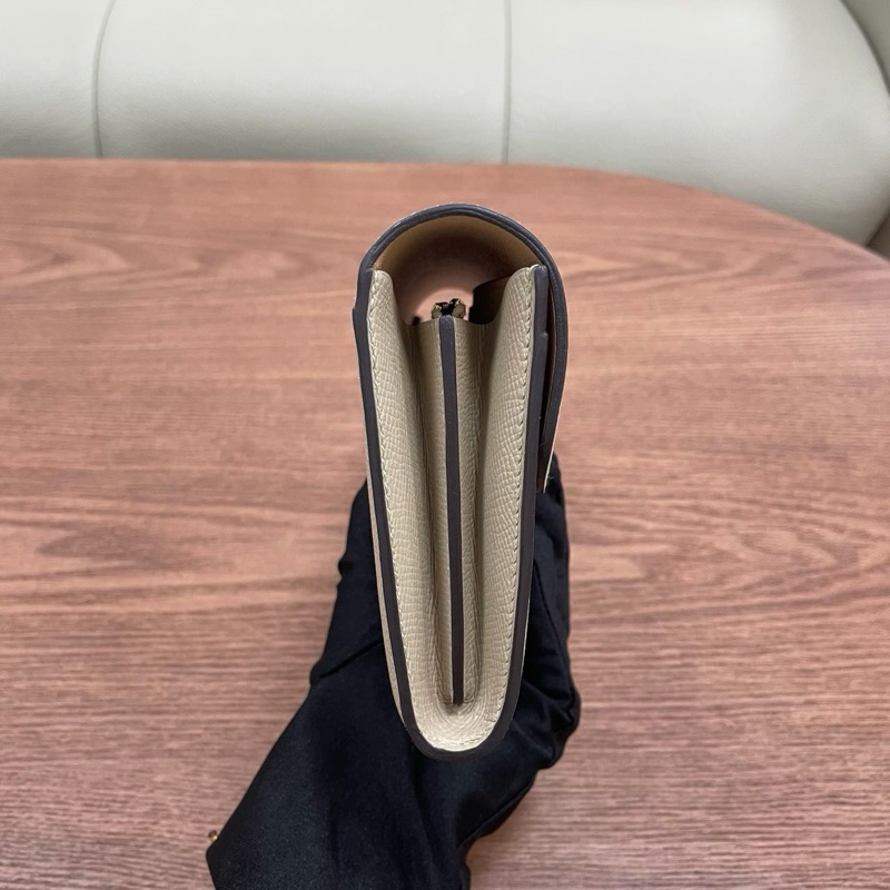 🌈Hermes🧡Constance Wallet長銀包🧡S2風衣灰玫瑰金扣🧡99新🌈Epsom皮🌟constancewallet🌟constance🌟愛馬仕🌟-3