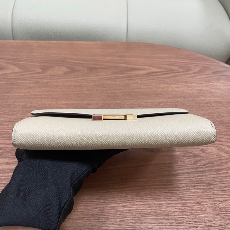 🌈Hermes🧡Constance Wallet長銀包🧡S2風衣灰玫瑰金扣🧡99新🌈Epsom皮🌟constancewallet🌟constance🌟愛馬仕🌟-6