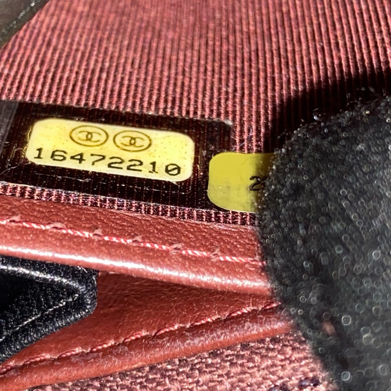 𝙲𝕙𝕒𝕟𝕖𝕝經典雙C銀釦翻蓋長夾🏅 #附鏈條改造組升級woc背-18