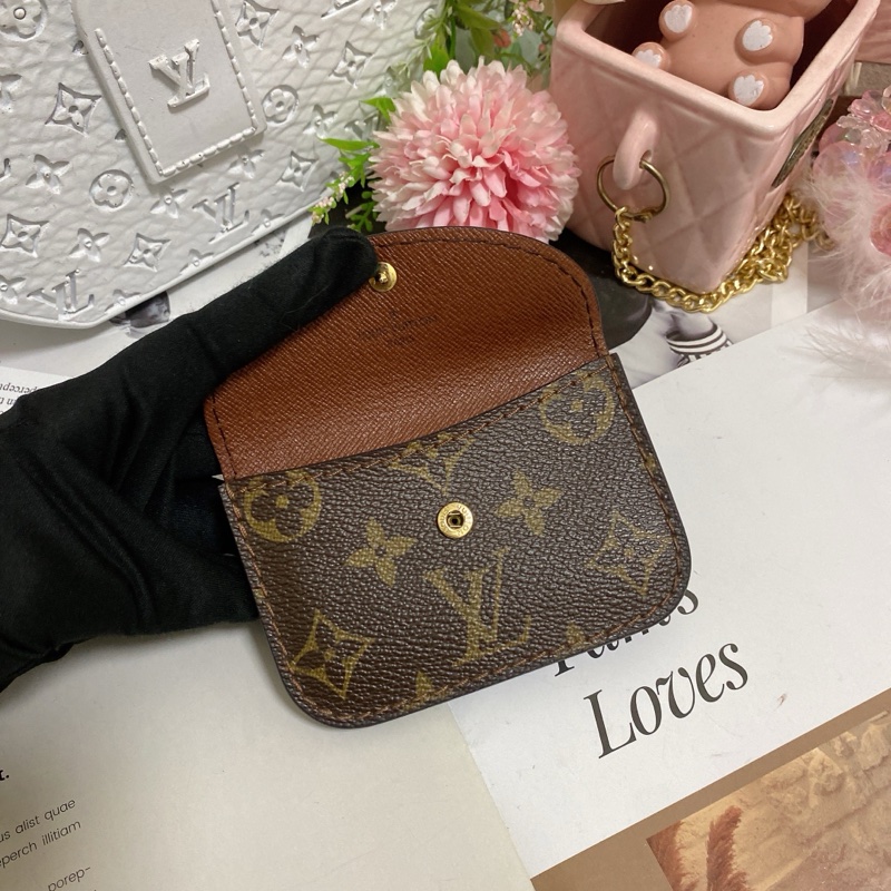 𝕃𝕍老花卡包零錢包 稀有絕版🏅-4