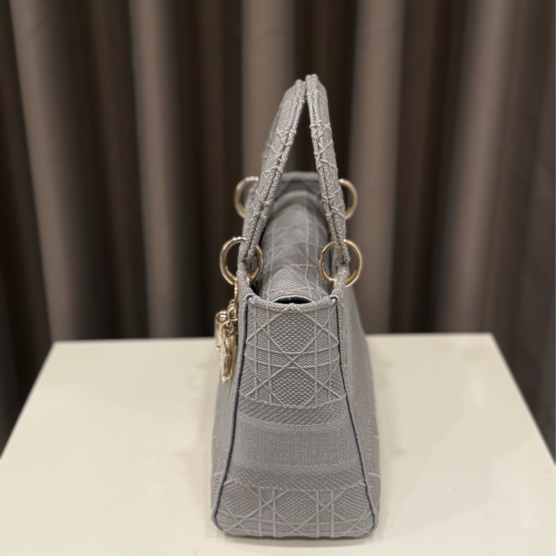 （全新未用🫧）Christian Dior 迪奧Lady 藤格紋黛妃包中號-3