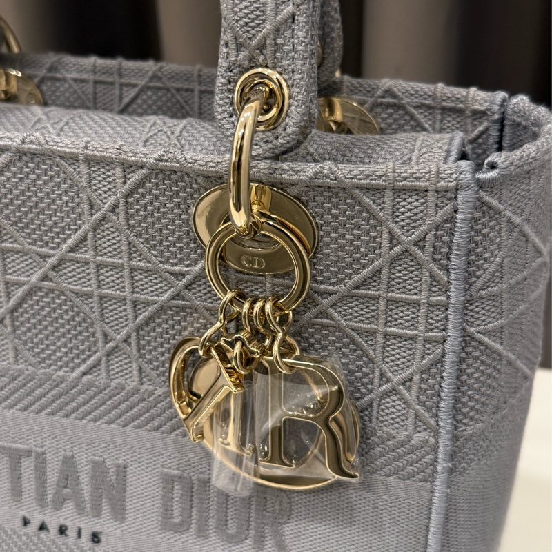 （全新未用🫧）Christian Dior 迪奧Lady 藤格紋黛妃包中號-4
