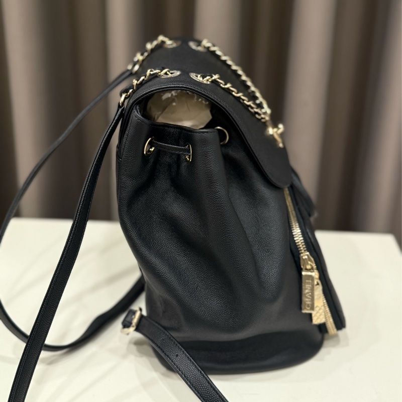 （全新未用）Chanel香奈兒 Affinity魚子醬牛皮後背 大號-2