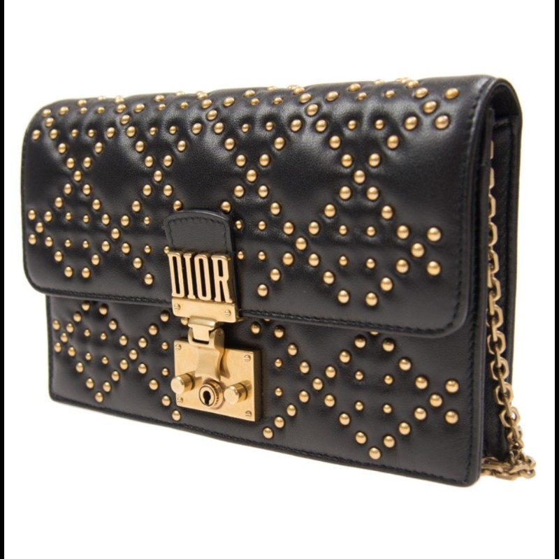 Dior Addict鉚釘羊皮翻蓋包-3
