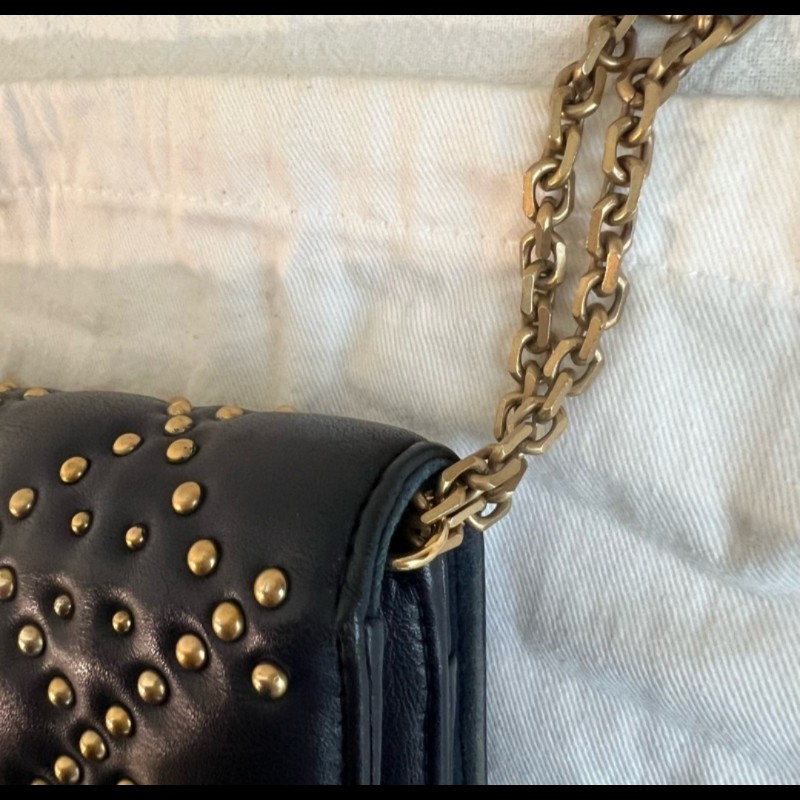 Dior Addict鉚釘羊皮翻蓋包-19