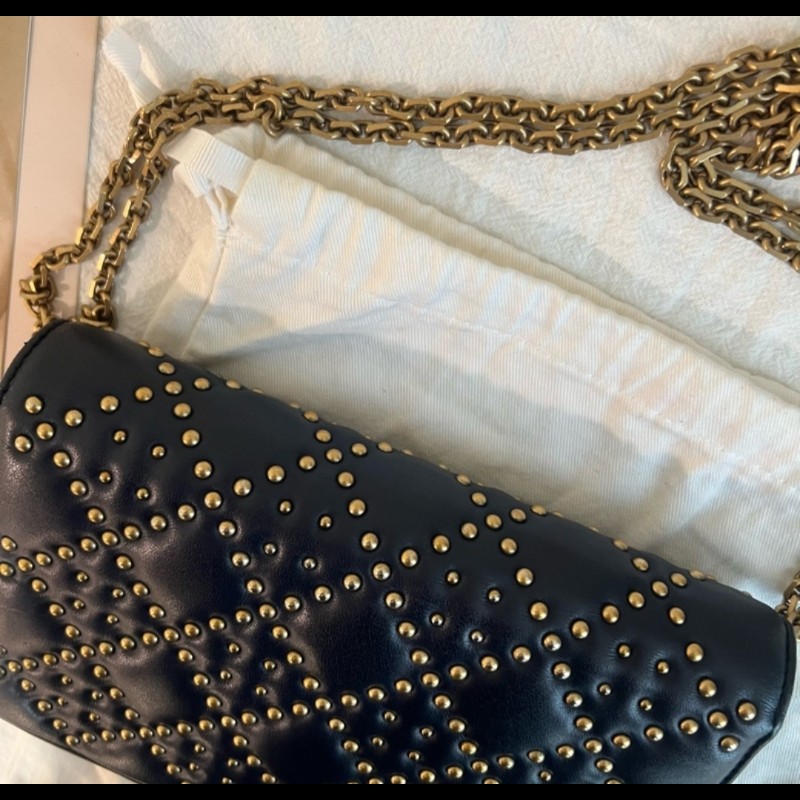 Dior Addict鉚釘羊皮翻蓋包-21