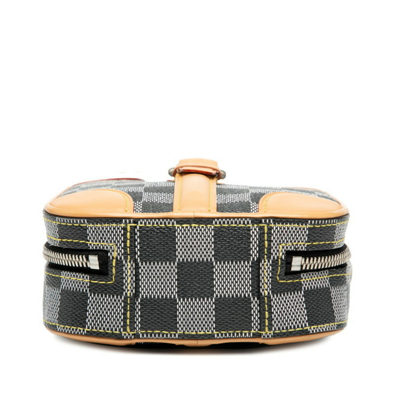 路易威登 Damier Valisette 直式手提包/單肩包 2WAY N60273 灰色/棕色皮革 女士 LOUIS VUITTON-2